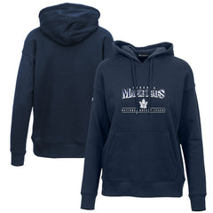 NHL Toronto Maple Leafs Levelwear Women's Retro Adorn Spellout Pullover Hoodie - Navy