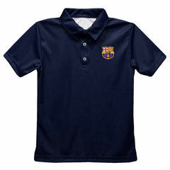 Barcelona Vive La Fete Youth Solid Polo Navy