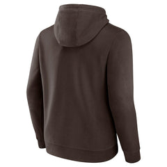 Cleveland Browns Team Lockup Pullover Hoodie Brown