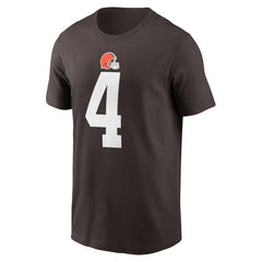 Deshaun Watson Cleveland Browns Player Name & Number T-Shirt Brown