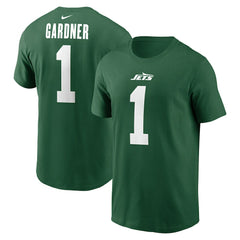 Sauce Gardner New York Jets Name & Number T-Shirt Green