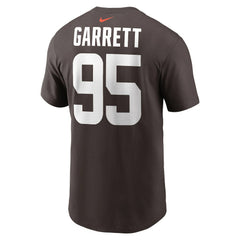 Myles Garrett Cleveland Browns Player Name & Number T-Shirt Brown