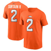 Patrick Surtain II Denver Broncos Name & Number T-Shirt Orange