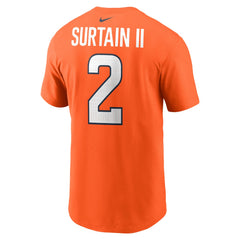 Patrick Surtain II Denver Broncos Name & Number T-Shirt Orange