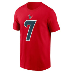 C.J. Stroud Houston Texans Player Name & Number T-Shirt Red