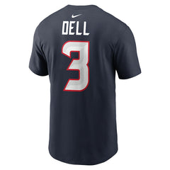 Tank Dell Houston Texans Player Name & Number T-Shirt Navy