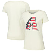 Arizona Diamondbacks New Era Women's Vintage T-Shirt - Cream T-shirts