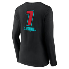 Corbin Carroll Arizona Diamondbacks Women's Name & Number Fastball V-Neck Long Sleeve T-Shirt - Black T-shirts
