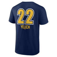 Christian Yelich Milwaukee Brewers Name & Number Fastball T-Shirt - Navy T-shirts