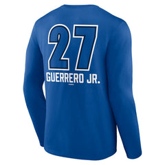Vladimir Guerrero Jr. Toronto Blue Jays Name & Number Fastball Long Sleeve T-Shirt - Royal T-shirts