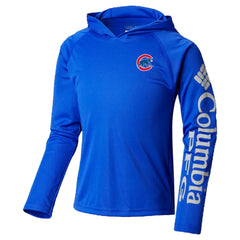 Chicago Cubs Columbia Youth Terminal Tackle Long Sleeve Hoodie T-Shirt - Royal Hoodies
