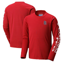 St. Louis Cardinals Columbia Youth Terminal Tackle Long Sleeve T-Shirt - Red T-shirts