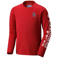 St. Louis Cardinals Columbia Youth Terminal Tackle Long Sleeve T-Shirt - Red T-shirts