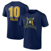 Sal Frelick Milwaukee Brewers Name & Number Fastball T-Shirt - Navy T-shirts