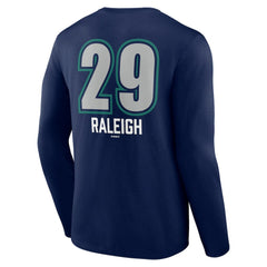 Cal Raleigh Seattle Mariners Name & Number Fastball Long Sleeve T-Shirt - Navy T-shirts