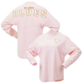 NHL St. Louis Blues Fanatics Women's Spirit Jersey Long Sleeve T-Shirt - Pink