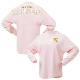 NHL New York Rangers Fanatics Women's Spirit Jersey Long Sleeve T-Shirt - Pink