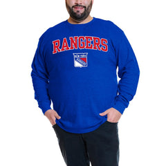 NHL Artemi Panarin New York Rangers Profile Big & Tall Name & Number Thermal Pullover Sweatshirt - Royal