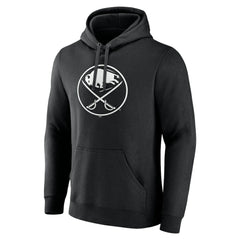 NHL,Custom Buffalo Sabres Personalized Name & Number Monochrome Pullover Hoodie - Black
