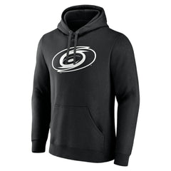NHL,Custom Carolina Hurricanes Personalized Name & Number Monochrome Pullover Hoodie - Black