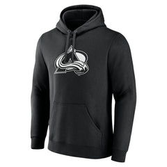 NHL,Custom Colorado Avalanche Personalized Name & Number Monochrome Pullover Hoodie - Black