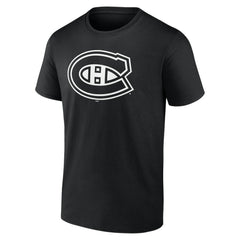 NHL,Custom Montreal Canadiens Personalized Name & Number Monochrome T-Shirt - Black