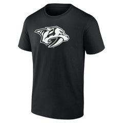NHL,Custom Nashville Predators Personalized Name & Number Monochrome T-Shirt - Black
