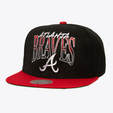 Atlanta Braves Mitchell & Ness Rise Up Snapback Hat - Black Hats