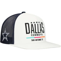 Dallas Cowboys HOOey San Antonio Trucker Snapback Hat – White/Navy