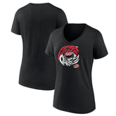 NHL Carolina Hurricanes Women's Native V-Neck T-Shirt - Black