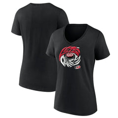 NHL Carolina Hurricanes Women's Native V-Neck T-Shirt - Black