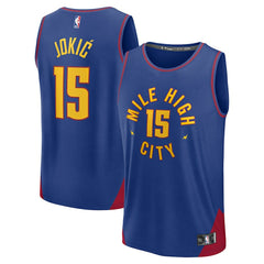 NBA Nikola Jokic Denver Nuggets Fast Break Replica Player Jersey sale - Statement Editi- Blue
