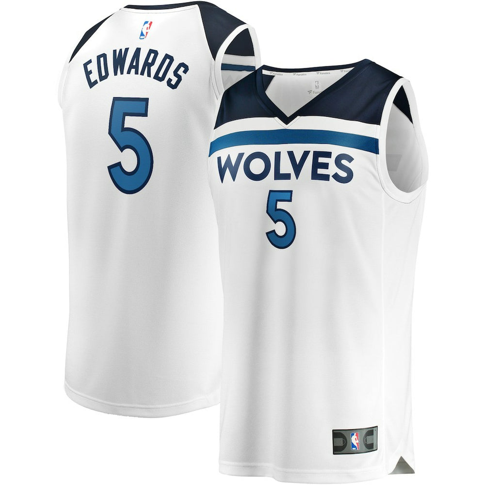 NBA Anthony Edwards Minnesota Timberwolves Fast Break Replica Player Jersey - Association Edition - White