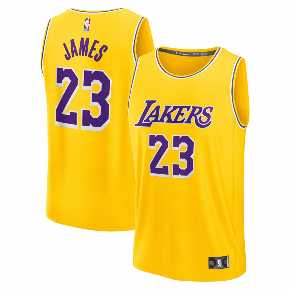 NBA LeBron James Los Angeles Lakers Youth Fast Break Replica Player Jersey - Icon Edition - Gold