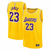 NBA LeBron James Los Angeles Lakers Youth Fast Break Replica Player Jersey - Icon Edition - Gold
