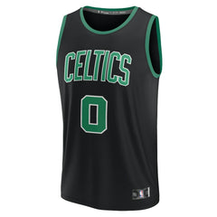 NBA Jayson Tatum Boston Celtics Youth Fast Break Replica Player Jersey - Statement Edition - Black