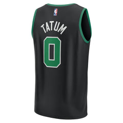 NBA Jayson Tatum Boston Celtics Youth Fast Break Replica Player Jersey - Statement Edition - Black