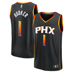 NBA Devin Booker Phoenix Suns Youth Fast Break Replica Player Jersey - Statement Edition - Black