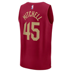 NBA Donovan Mitchell Cleveland Cavaliers Youth Fast Break Replica Player Jersey sale - Icon Editi- Wine