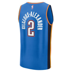 NBA Shai Gilgeous-Alexander Oklahoma City Thunder Youth Fast Break Replica Player Jersey - Icon Edition - Blue