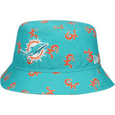 Miami Dolphins New Era City Originals Bucket Hat Aqua