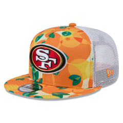 San Francisco 49ers New Era Citrus 9FIFTY Trucker Snapback Hat Orange