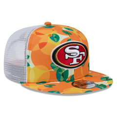San Francisco 49ers New Era Citrus 9FIFTY Trucker Snapback Hat Orange