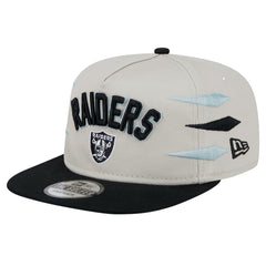 Las Vegas Raiders New Era Athletic Golfer Snapback Hat Stone/Black