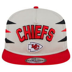 Kansas City Chiefs New Era Athletic Golfer Snapback Hat Stone/Red