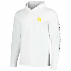 San Diego Padres Vineyard Vines Long Sleeve Hoodie T-Shirt - White Hoodies