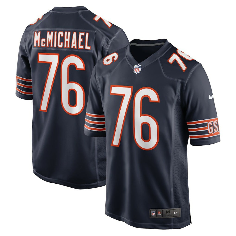 NFL Steve McMichael Chicago Bears Retired Player Game Jersey - Navy