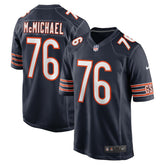 NFL Steve McMichael Chicago Bears Retired Player Game Jersey - Navy