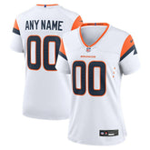 NFL Denver Broncos Women's Mile High Collection Custom Game Jersey - White