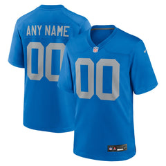 NFL Detroit Lions Alternate Custom Game Jersey - Blue